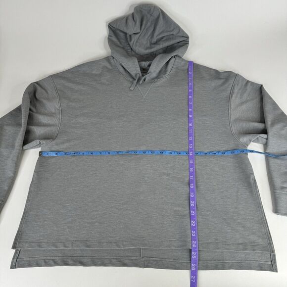Nike Yoga Dri Fit hoodie hooded sweatshirt gray Pull-over DM7033-073 - Picture 7 of 14